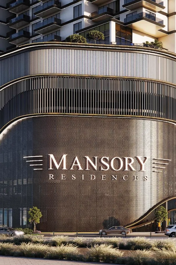 Mansory Residences — bronze podium with MANSORY RESIDENCES lettering