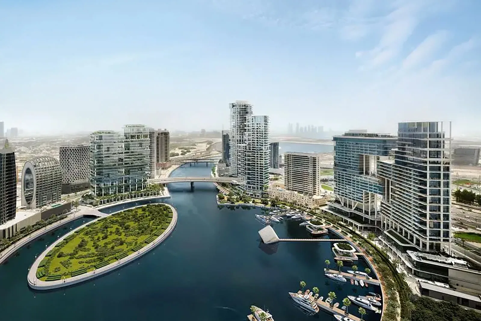 Marasi Bay Island — Propsearch concept still of reclaimed island and waterfront setting