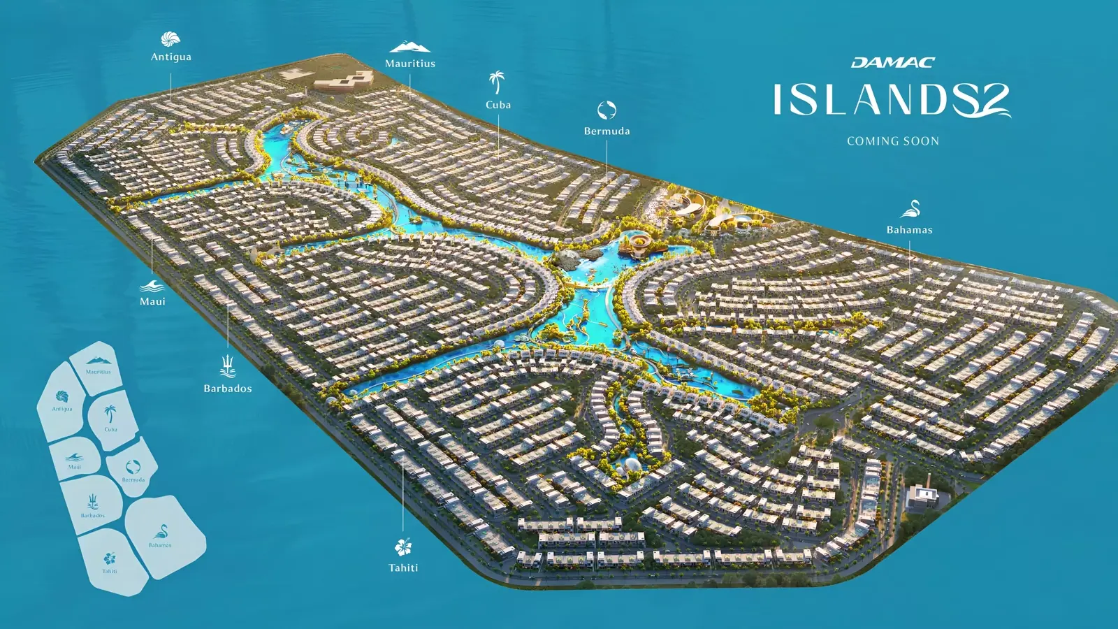 Maui — Property Finder masterplan marketing still within Damac Islands 2