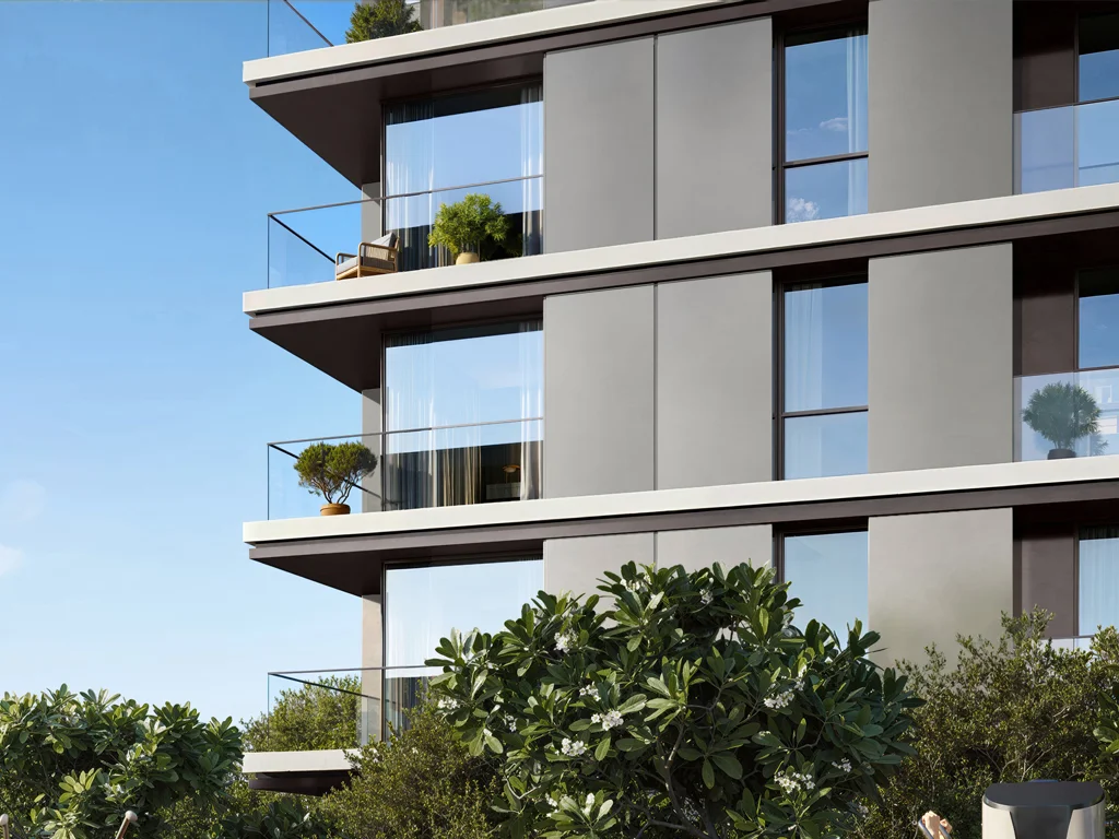 Montiva by Vida at Dubai Creek Harbour — exterior tower marketing still