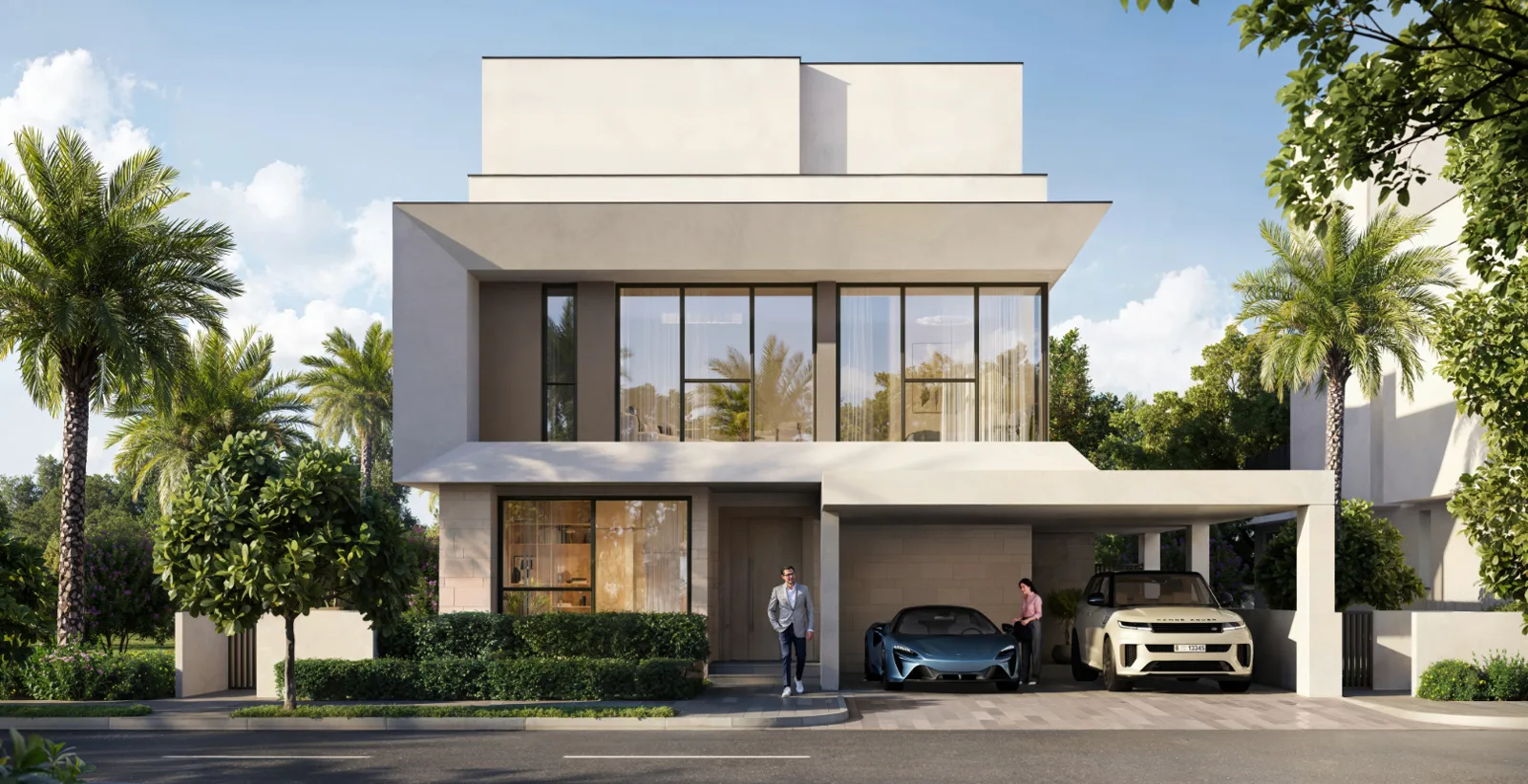 Montura 3 — villa facade marketing still