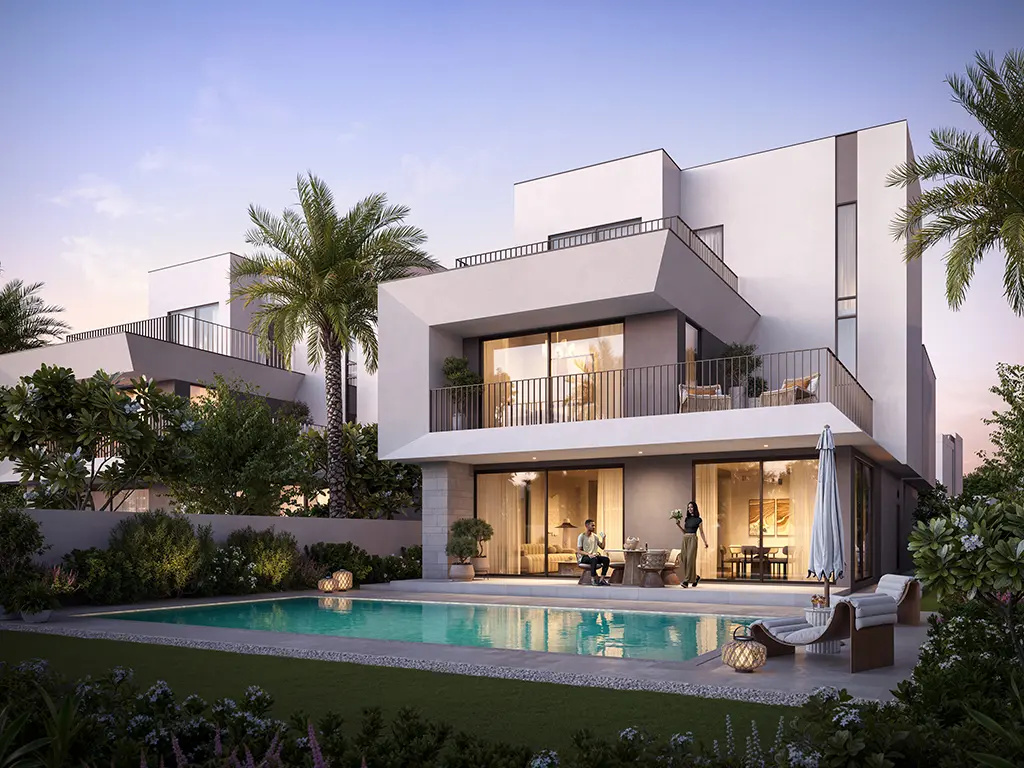 Montura — pool terrace villa facade marketing still