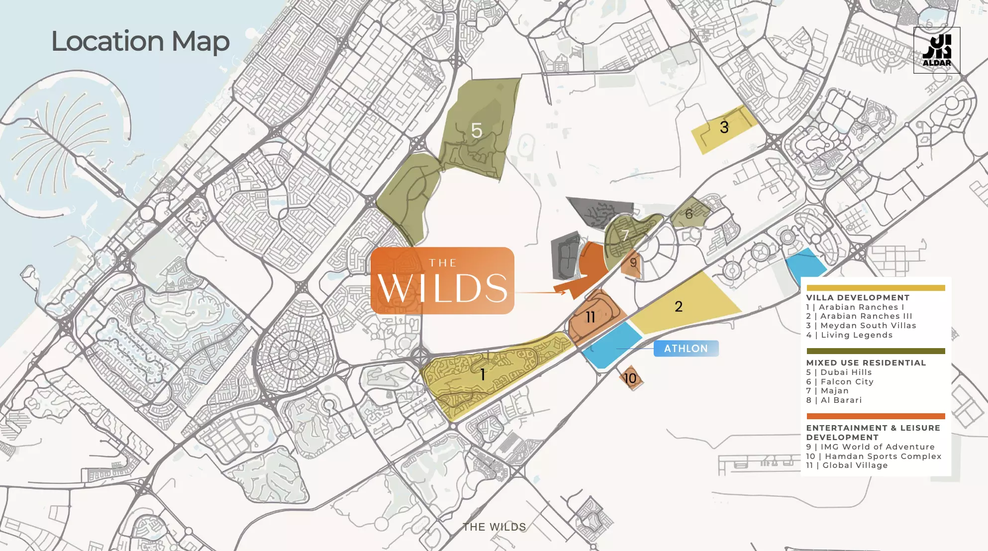 Murjan At The Wilds — masterplan marketing still within The Wilds by Aldar
