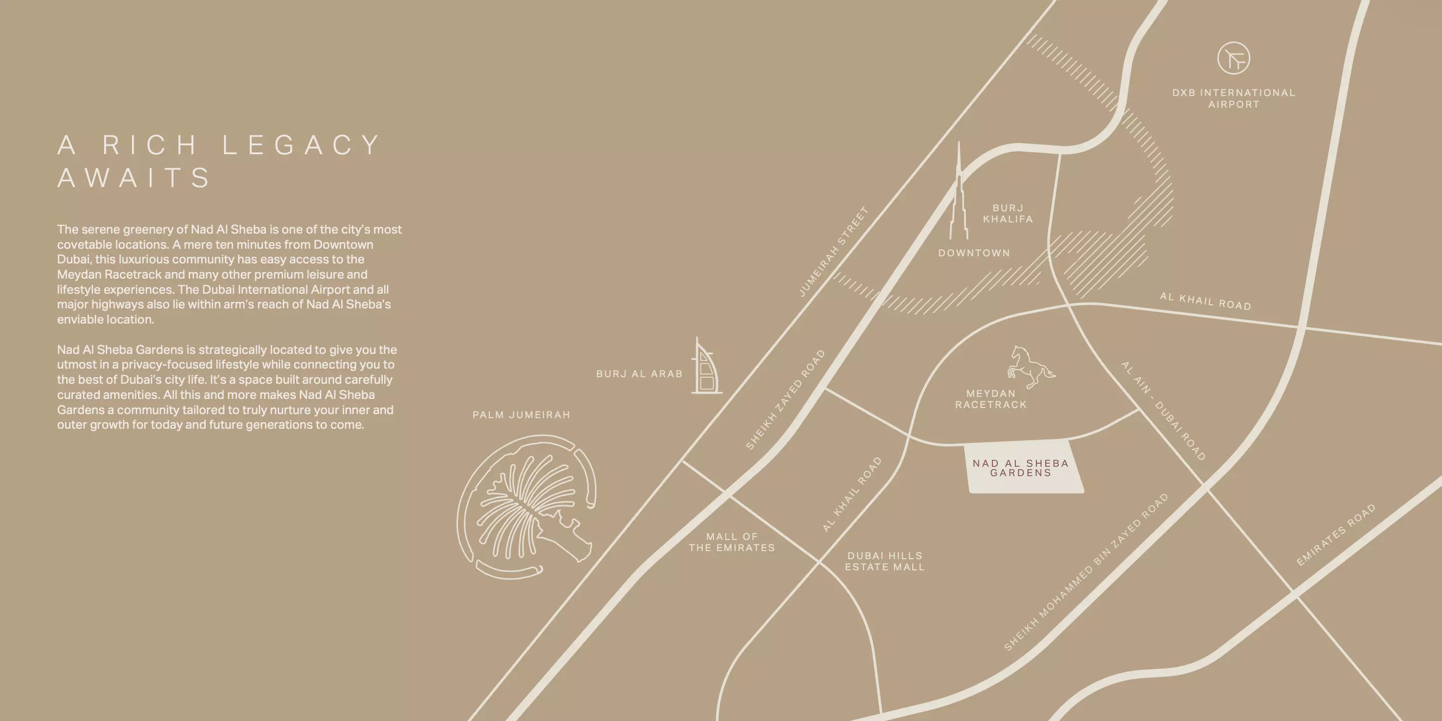 Nad Al Sheba Gardens Phase 9 — masterplan marketing diagram