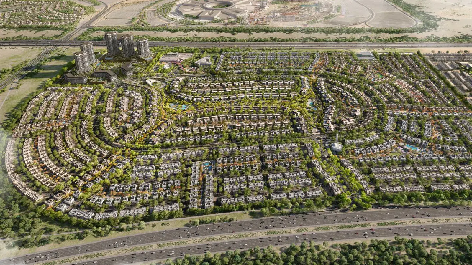 Athlon by Aldar master community aerial marketing still