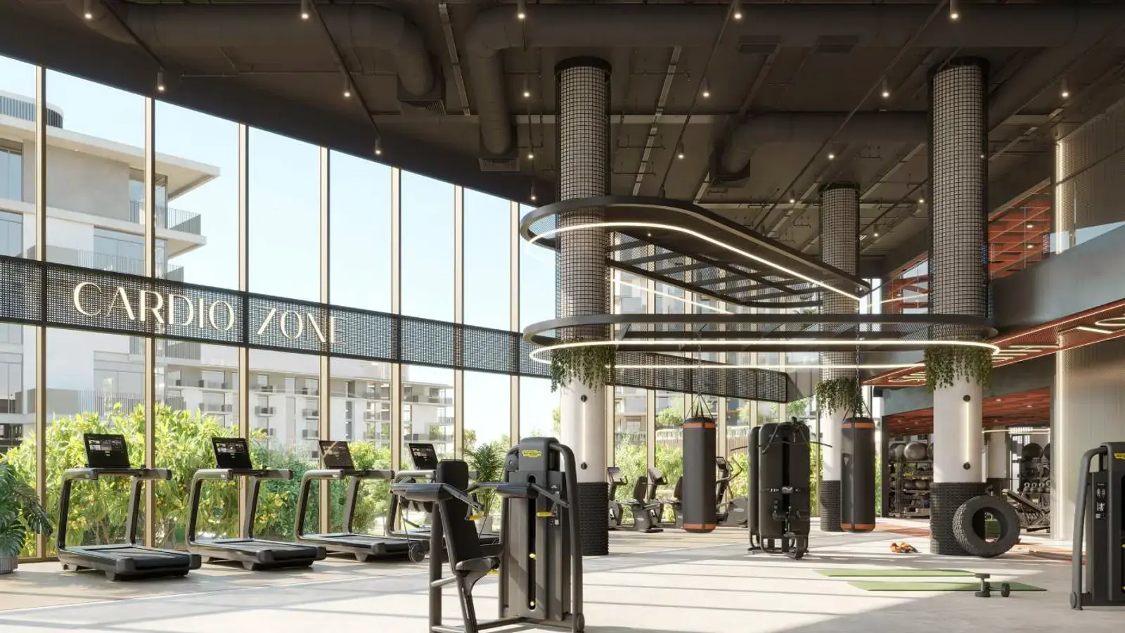 Rise by Athlon — fitness / cardio zone marketing interior
