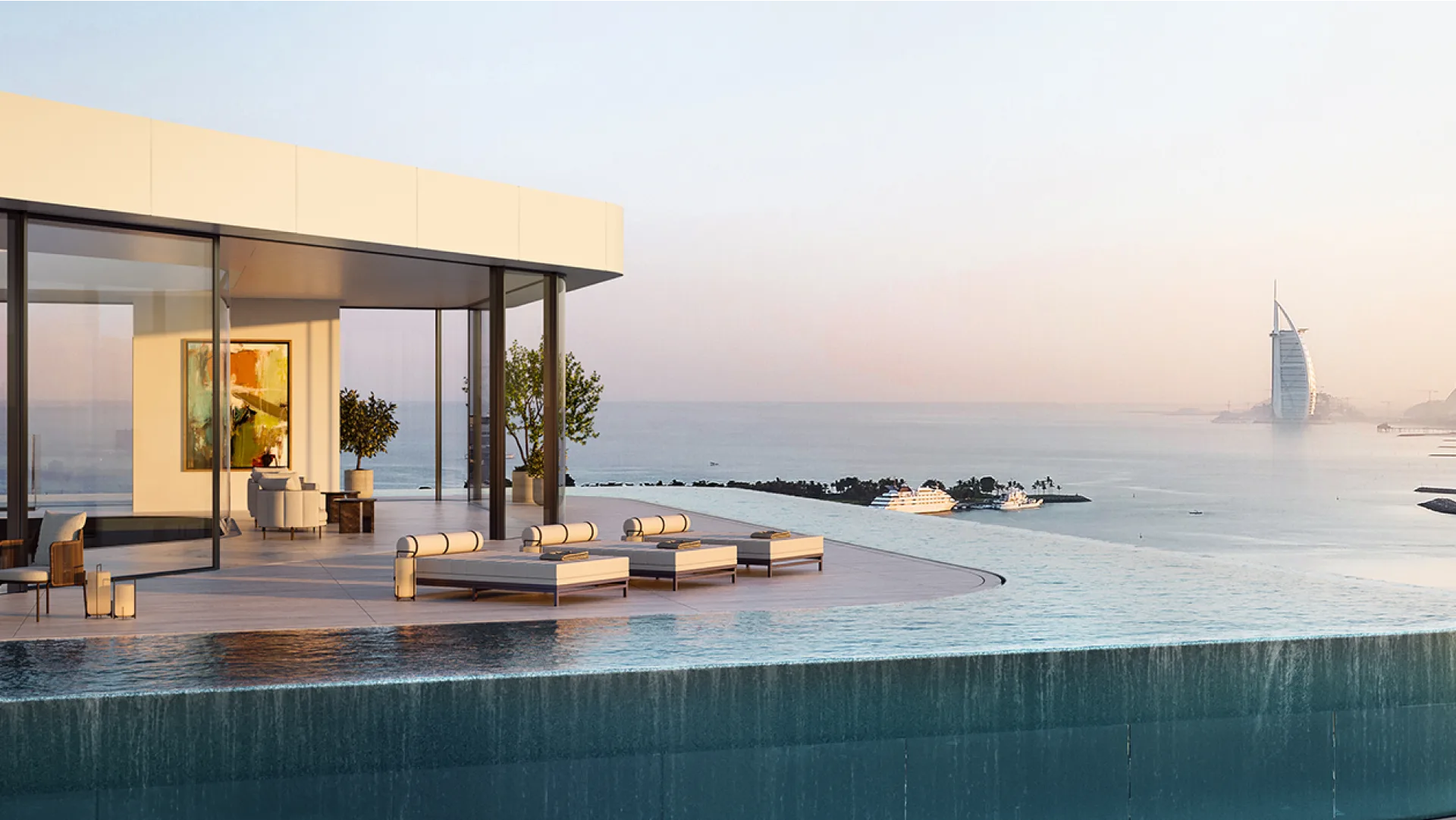 AVA Sky Palace at AVA at Palm Jumeirah — official Omniyat Bespoke masterpiece marketing still