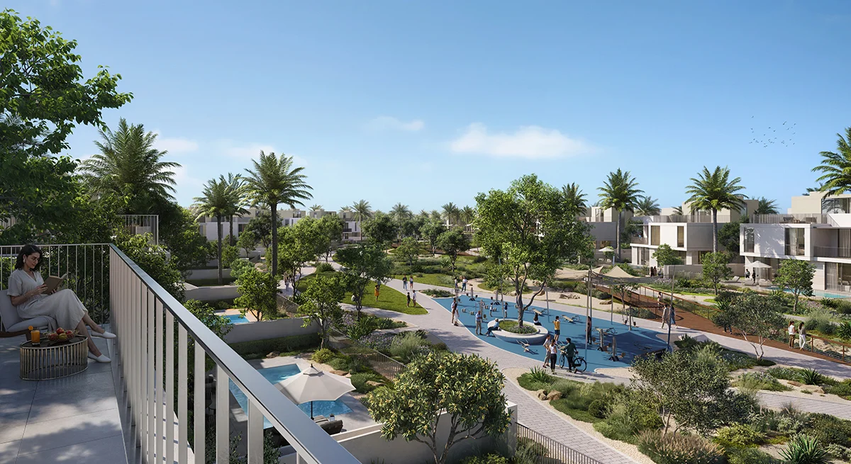 Ovelle at The Valley — Emaar lifestyle landscape feature block