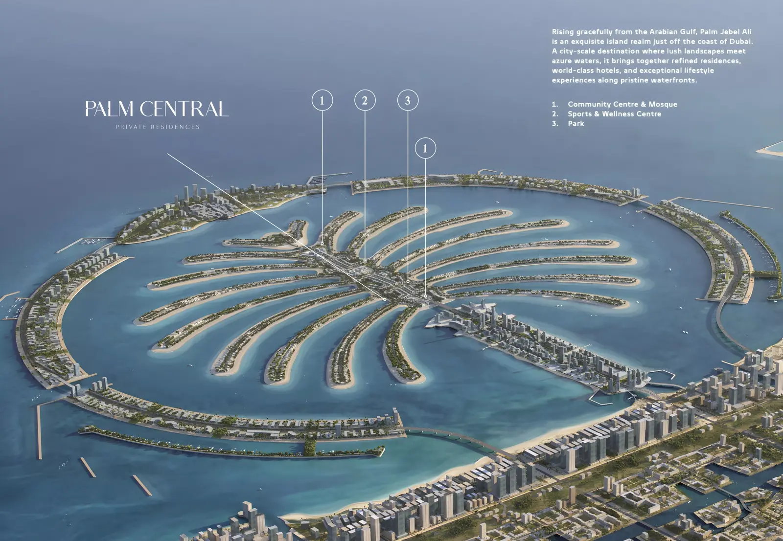 Palm Central Private Residences Phase 2 — master plan marketing graphic