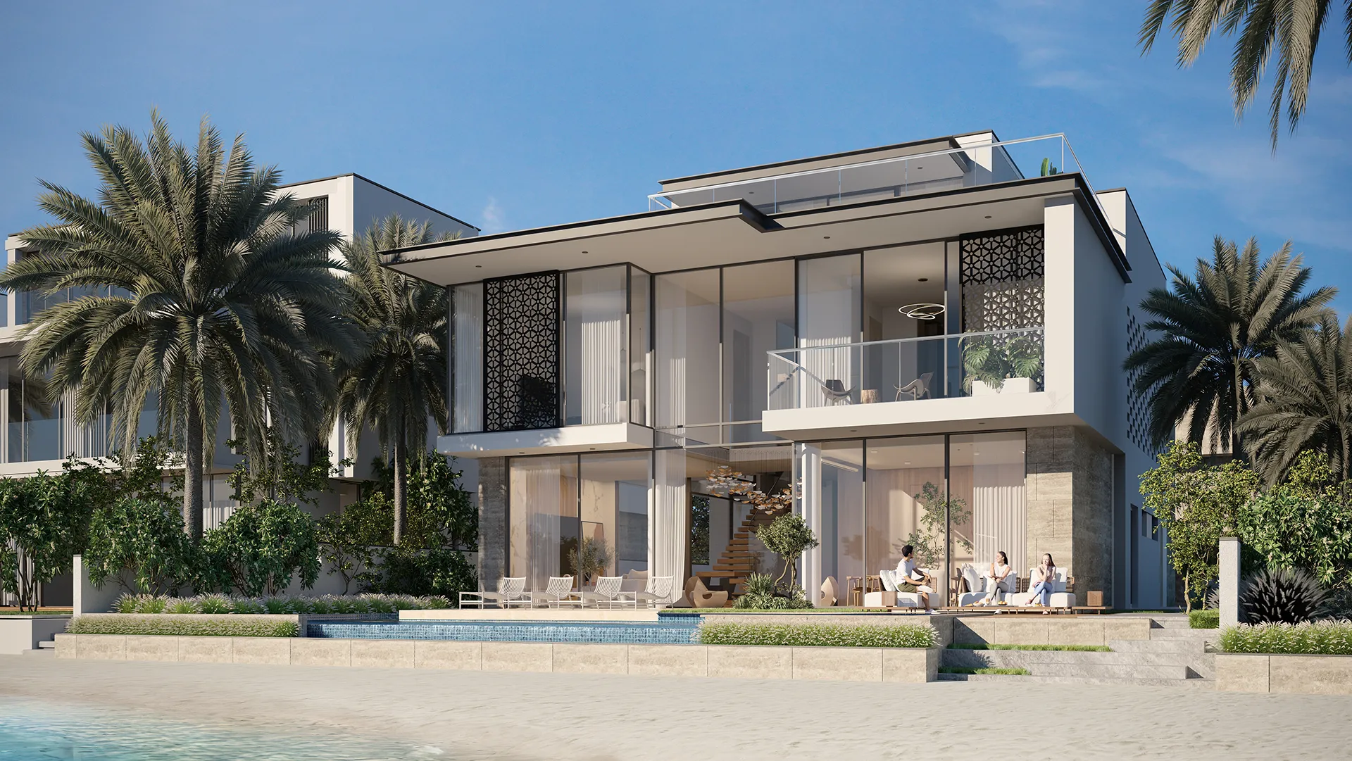 Beach Collection Frond B — Blue Horizon villa style exterior marketing still (official Palm Jebel Ali site)