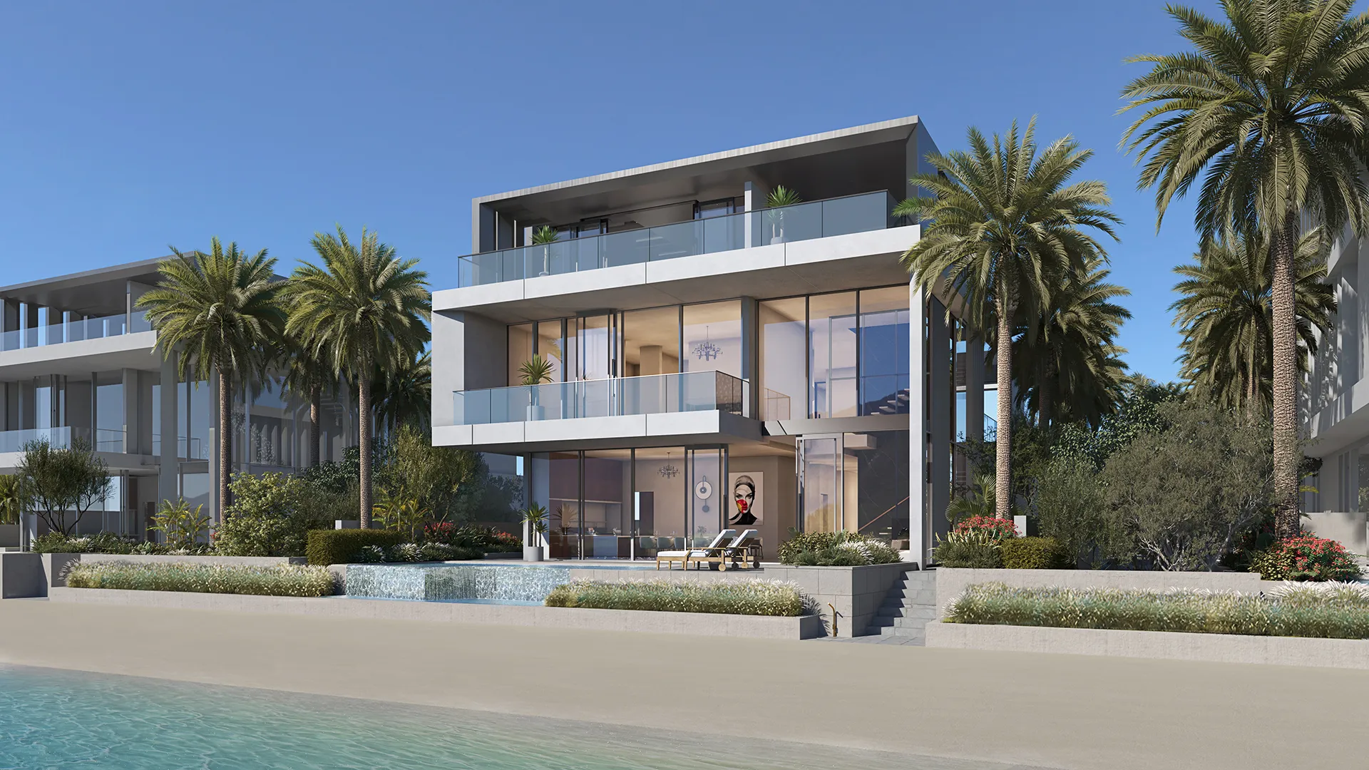 Beach Collection Frond C — Baia Luna villa style exterior marketing still (official Palm Jebel Ali site)