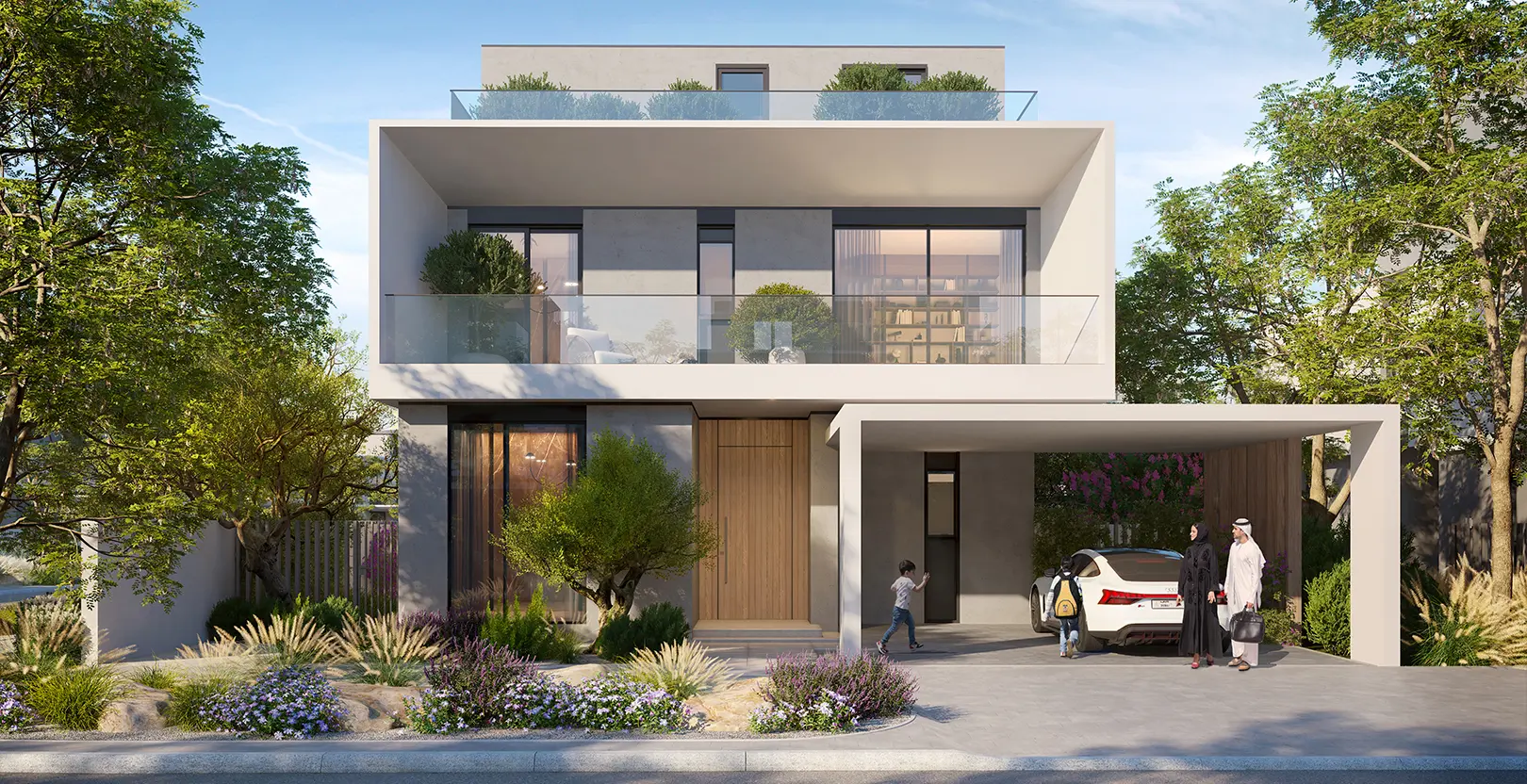 Park Gate 2 at Dubai Hills Estate — official hero landscape marketing still