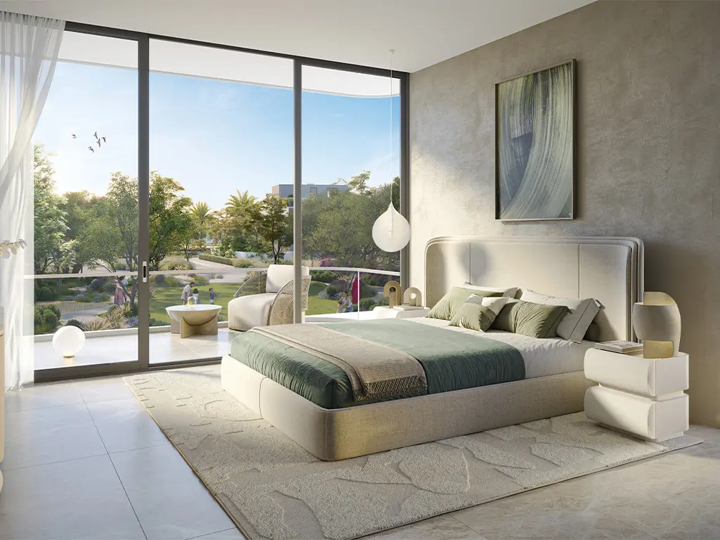 Park Gate 2 at Dubai Hills Estate — interior living marketing render