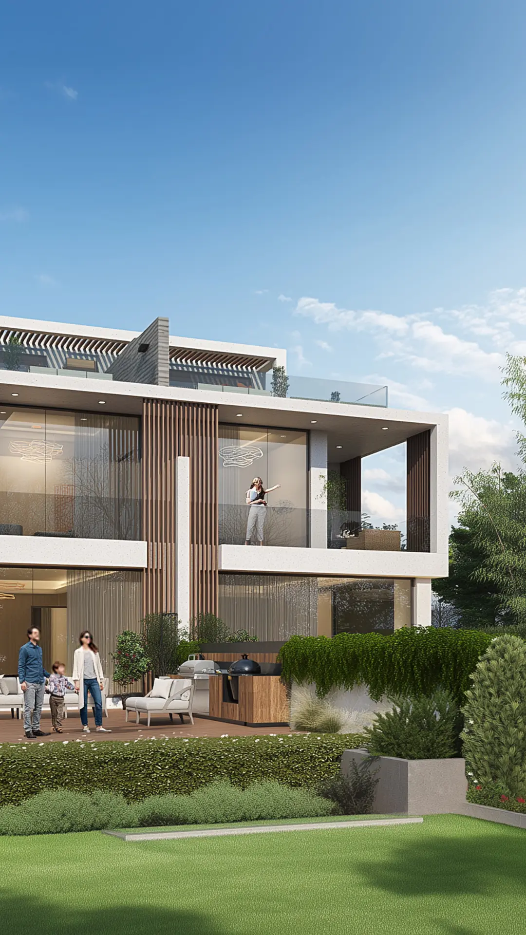 Official DAMAC Park Greens Phase 2 homepage hero — garden terrace of the same twin villa