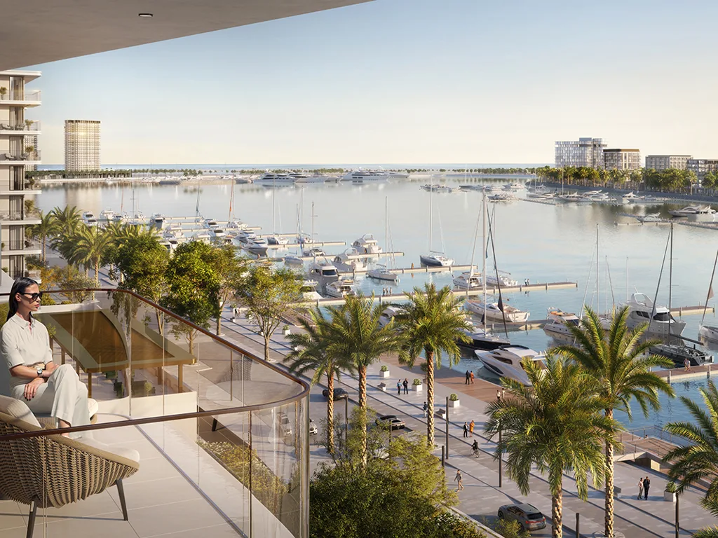 Pier Point — podium amenity / pool deck marketing still (Emaar)