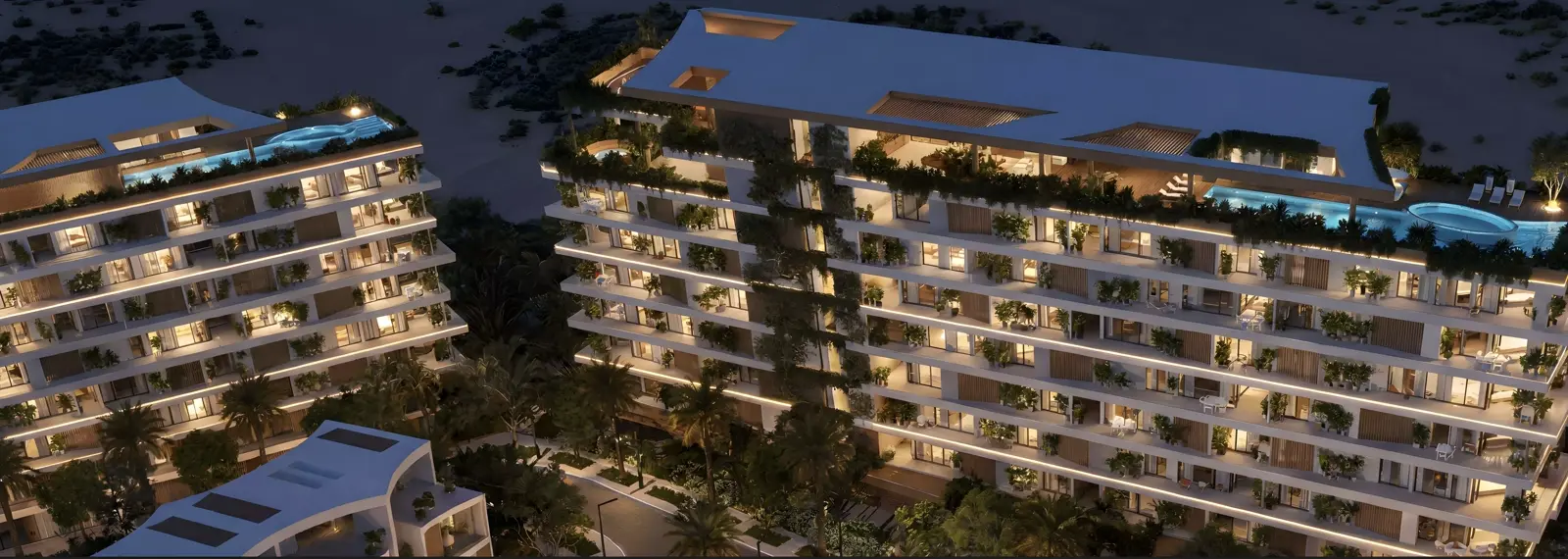 Reef at Lunaya Terraces — wide exterior marketing still