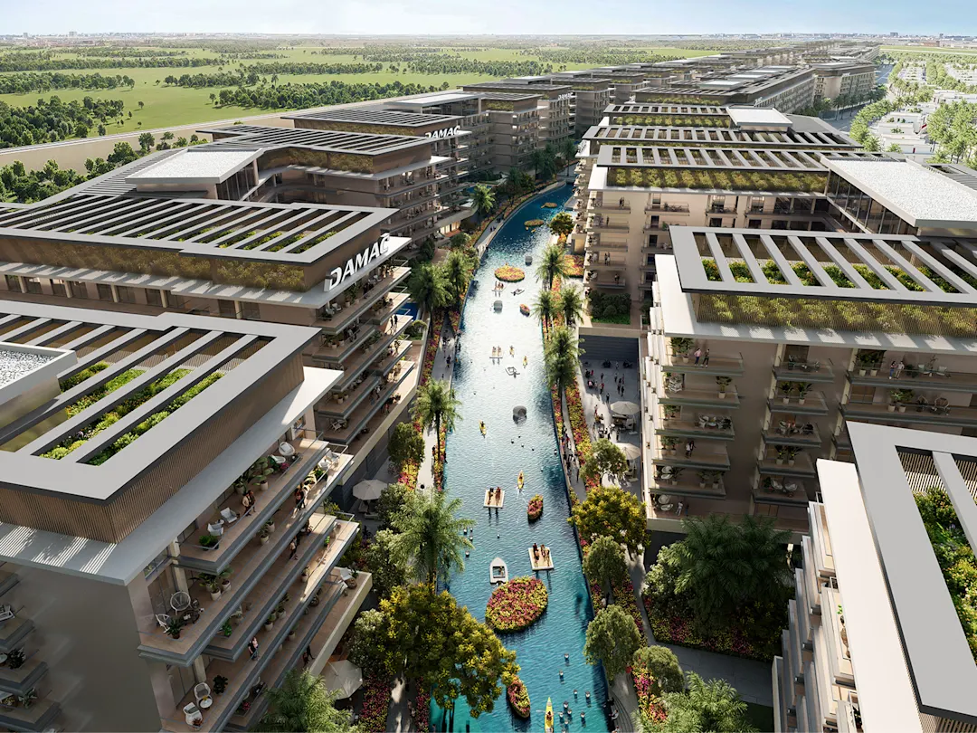 DAMAC Riverside Views — community exterior marketing render