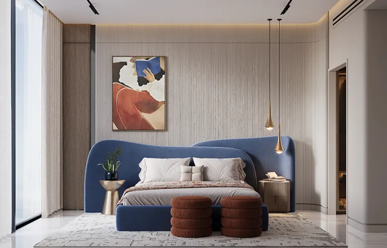 Samana Downtown One — bedroom interior marketing render