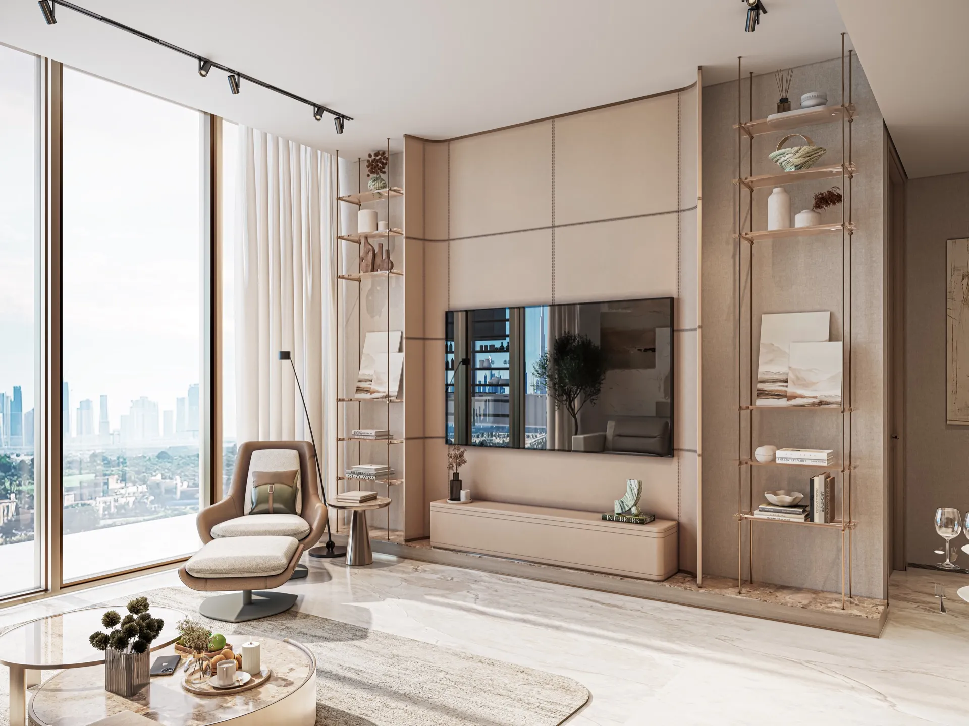 Sea Cliff by Imtiaz — official interior marketing still of living and kitchen space