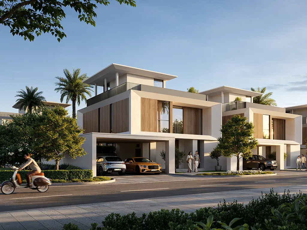 Selvara — exterior amenity marketing render