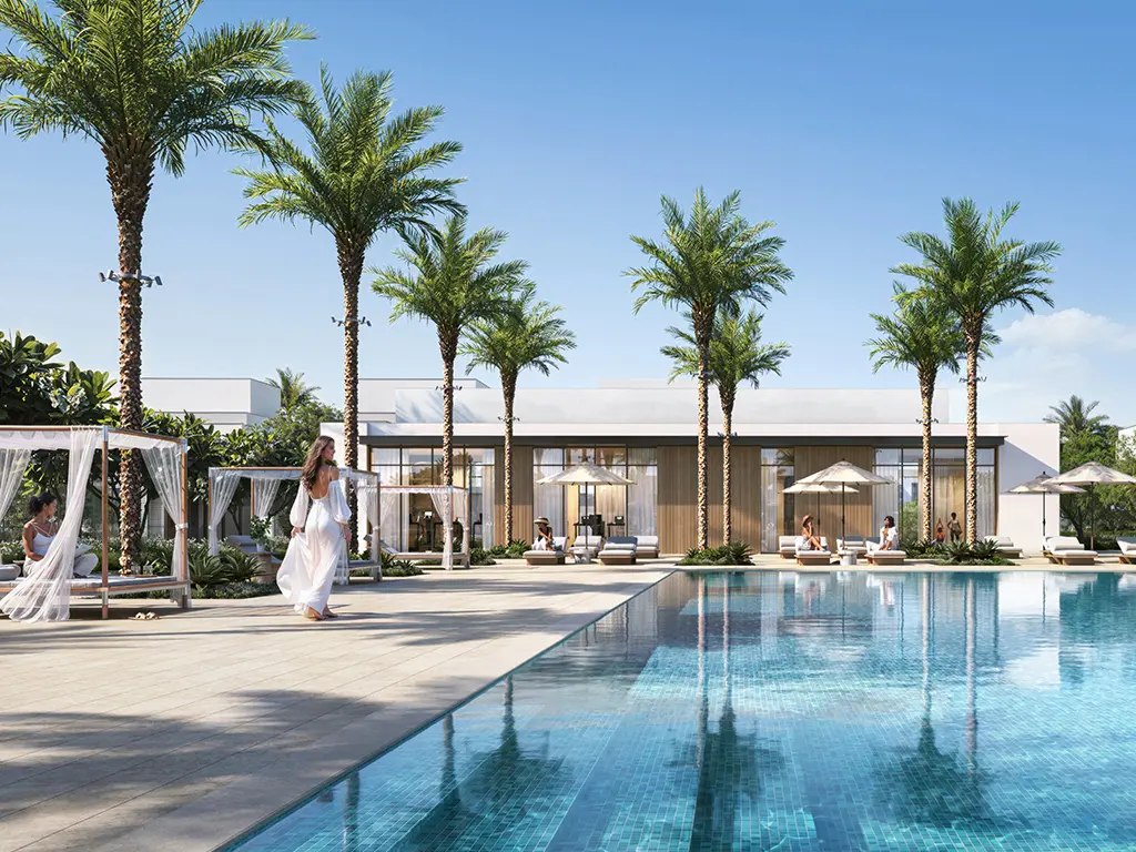 Serro at The Heights — villa façade and landscape marketing still