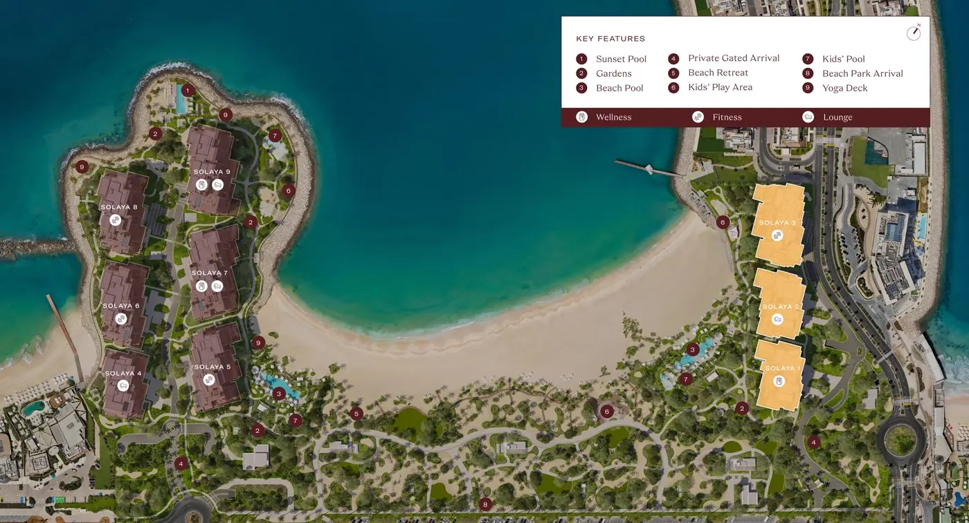Solaya at La Mer — official masterplan marketing still