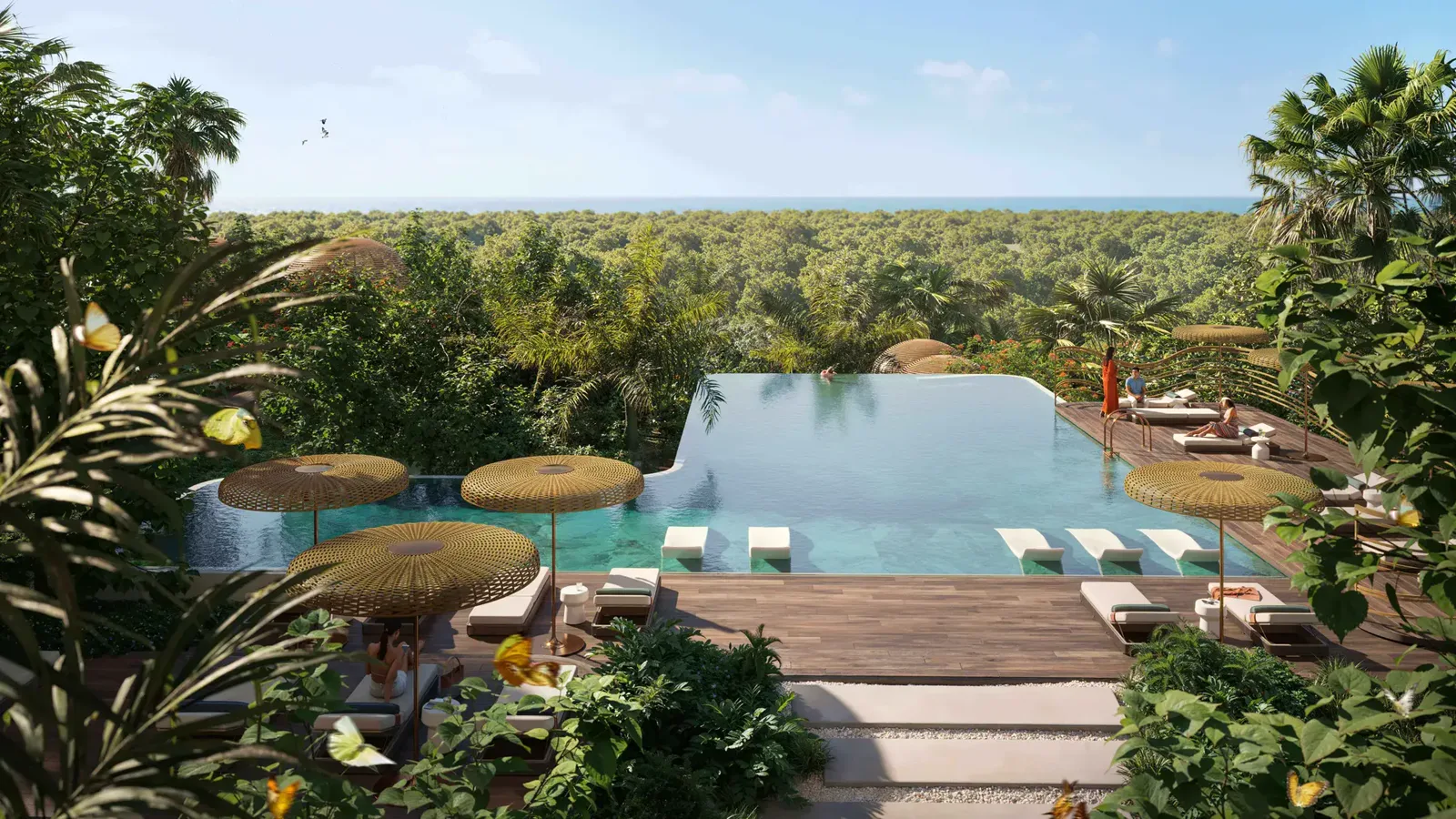 Talea by Beyond — official landscaped pool amenity marketing still