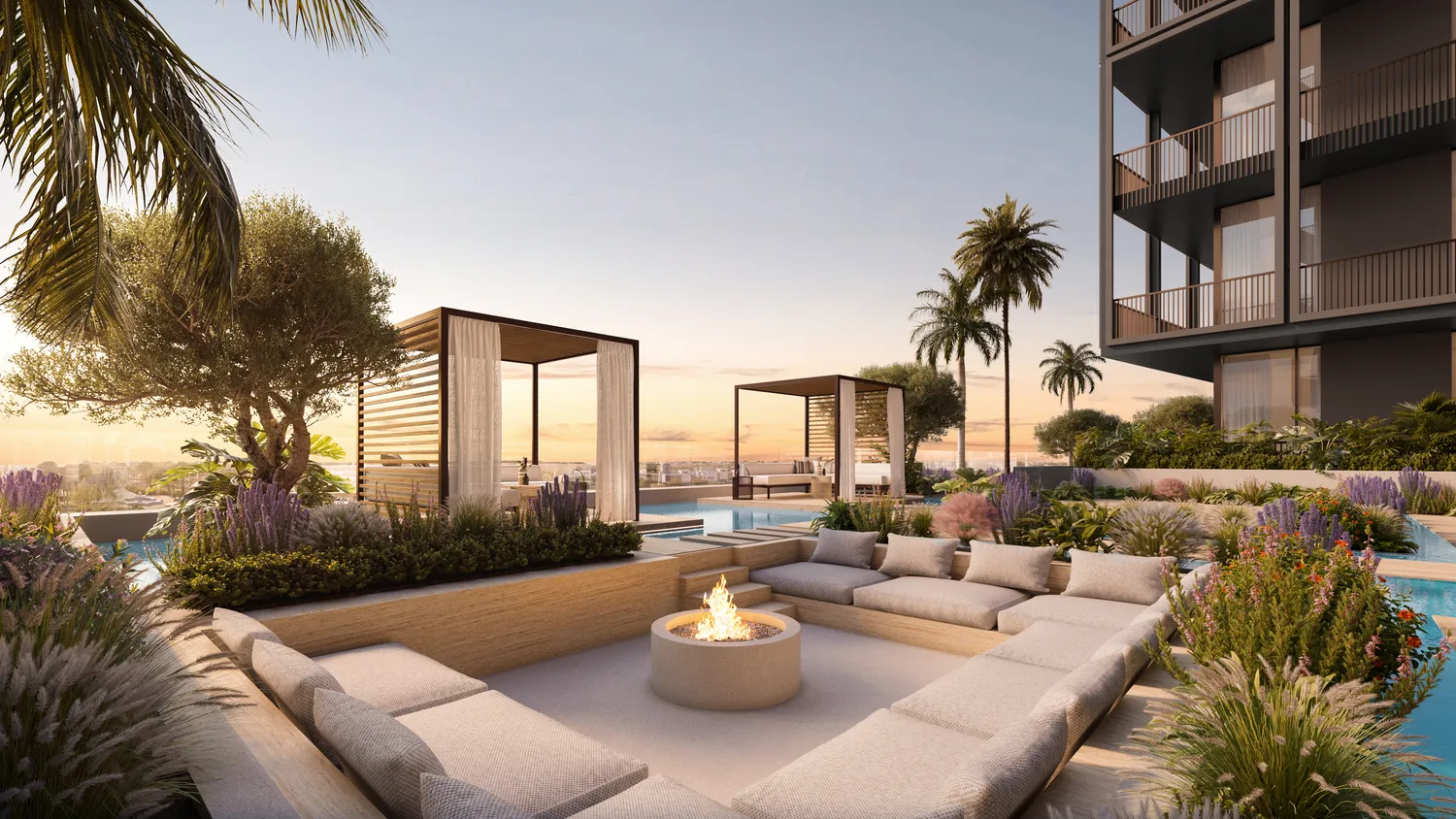 The Archive by Imtiaz — official sunken seating and pool-deck marketing still