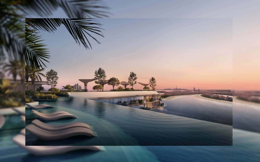 The Bay Towers — pool and amenity deck marketing still