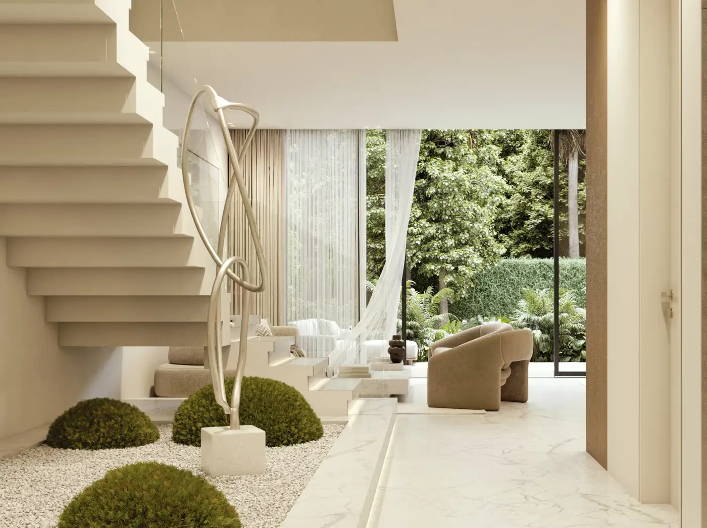 The Bloom at Lunaya — interior suite marketing still