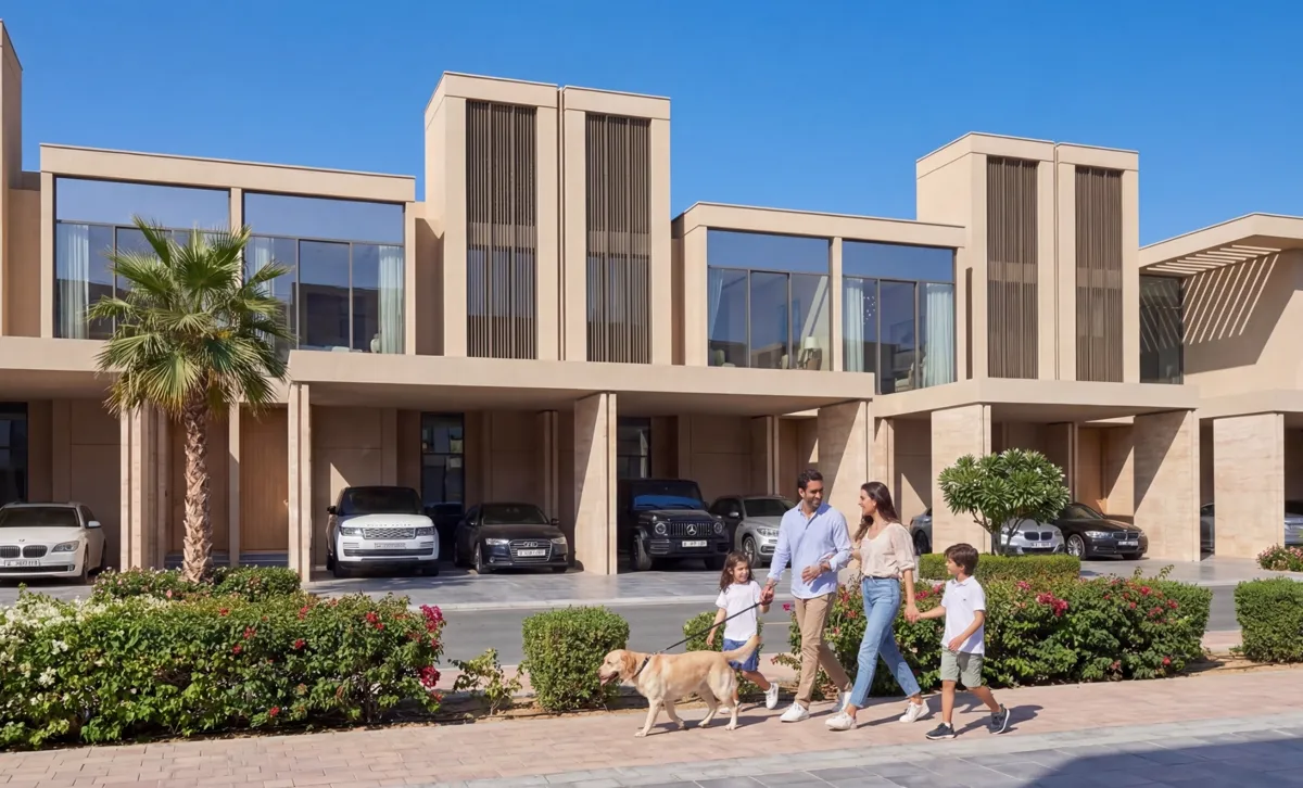 The Brooks — villa street front elevation marketing still