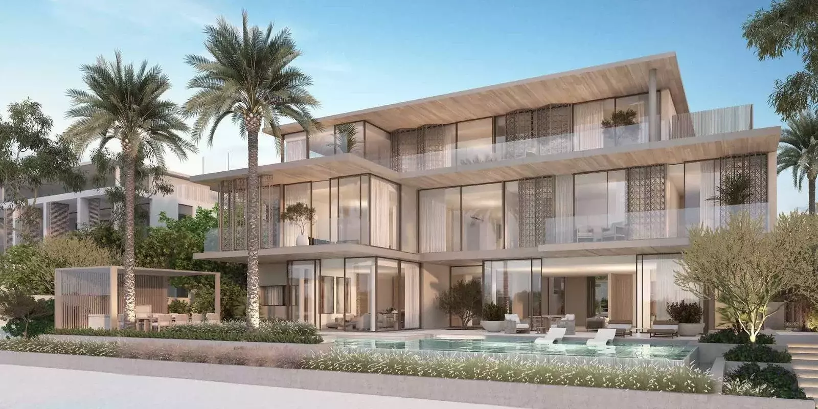 The Coral Collection — pool and facade marketing still