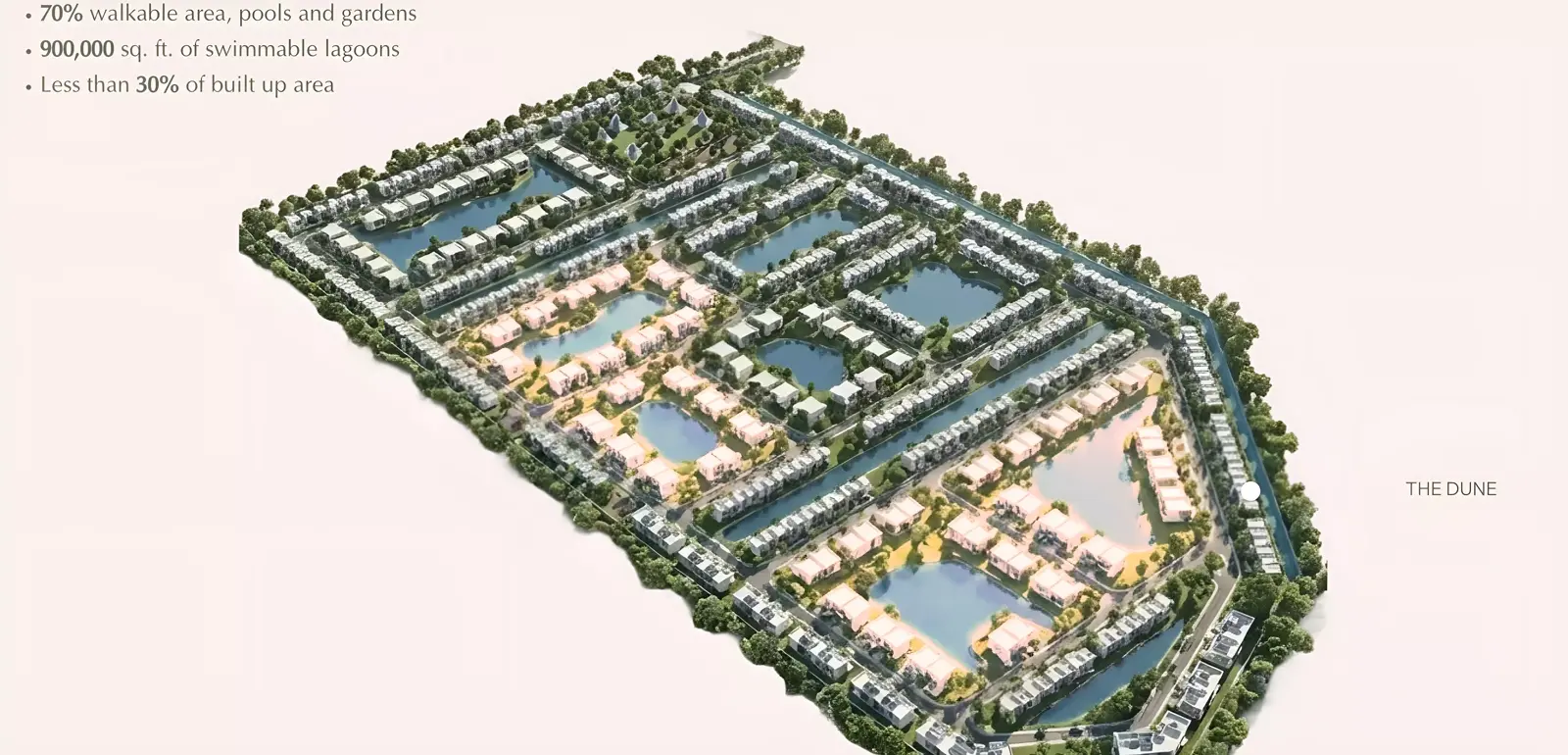 The Dune at Lunaya — portal masterplan exhibit of the Lunaya villa collection