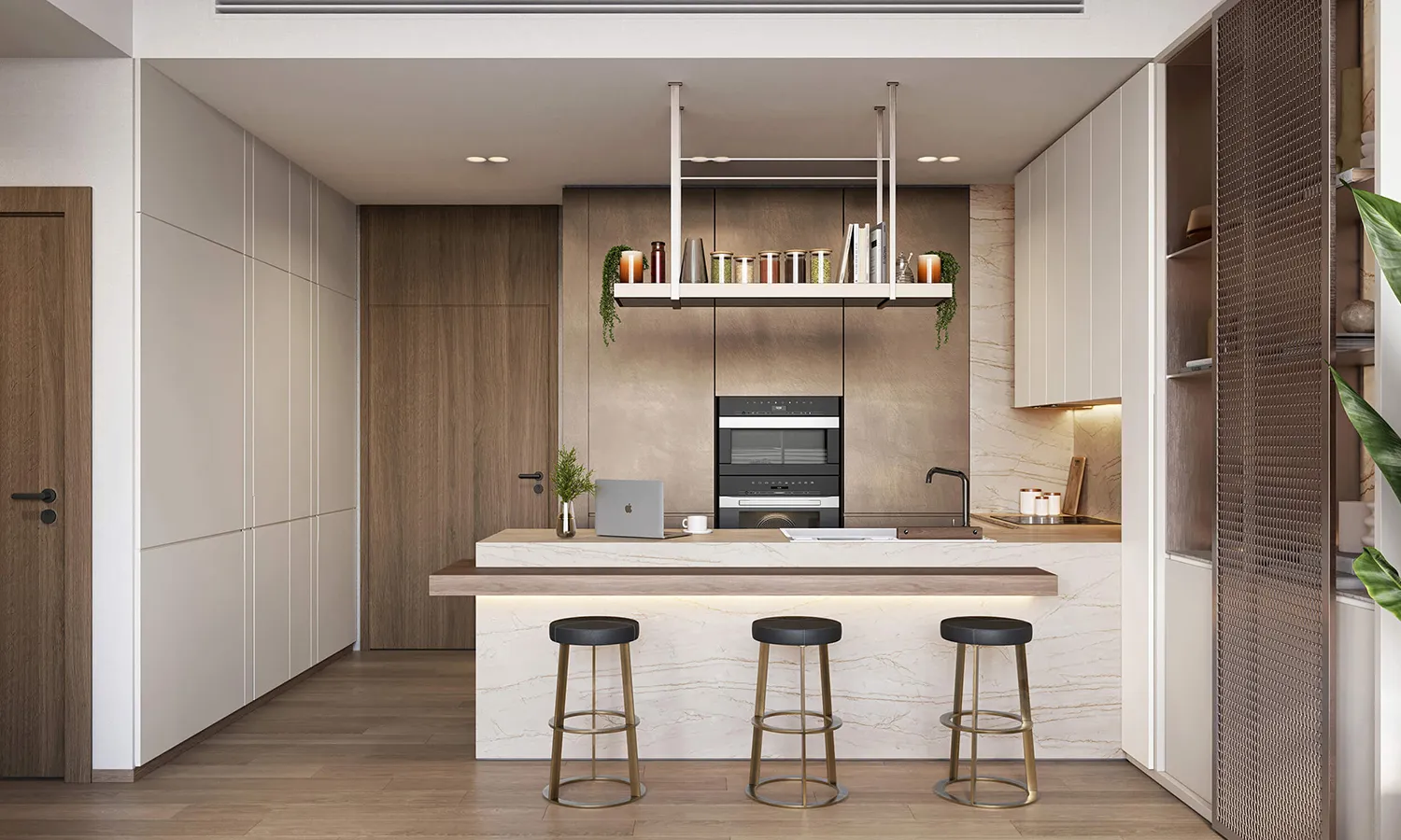 The Highgrove — kitchen interior render