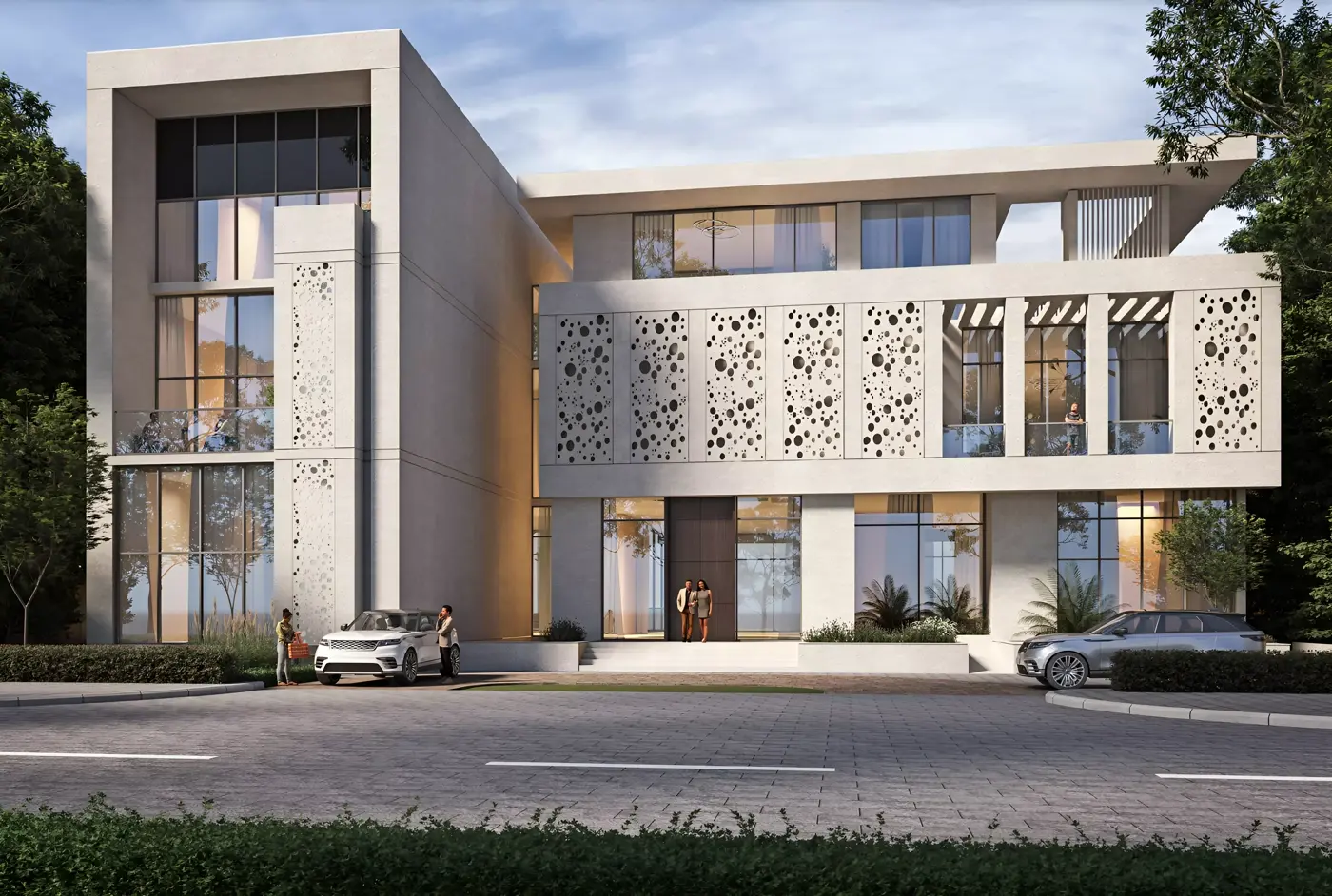 The Mansions — exterior marketing still of mansion architecture and waterfront setting