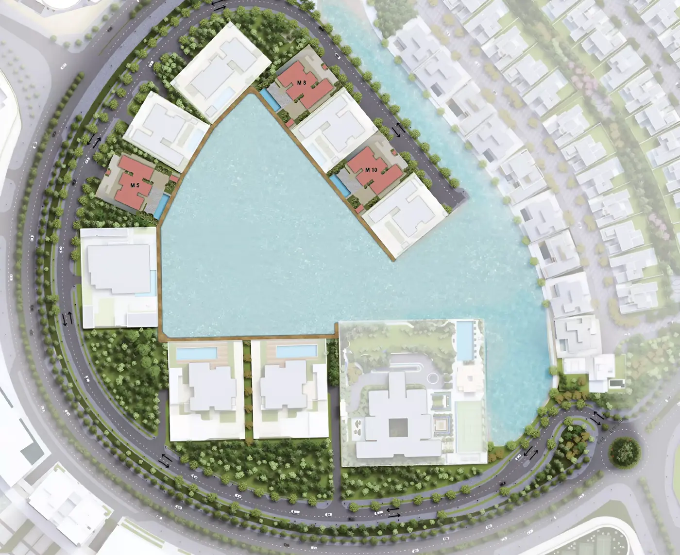 The Mansions — marketing masterplan still within Sobha Hartland II