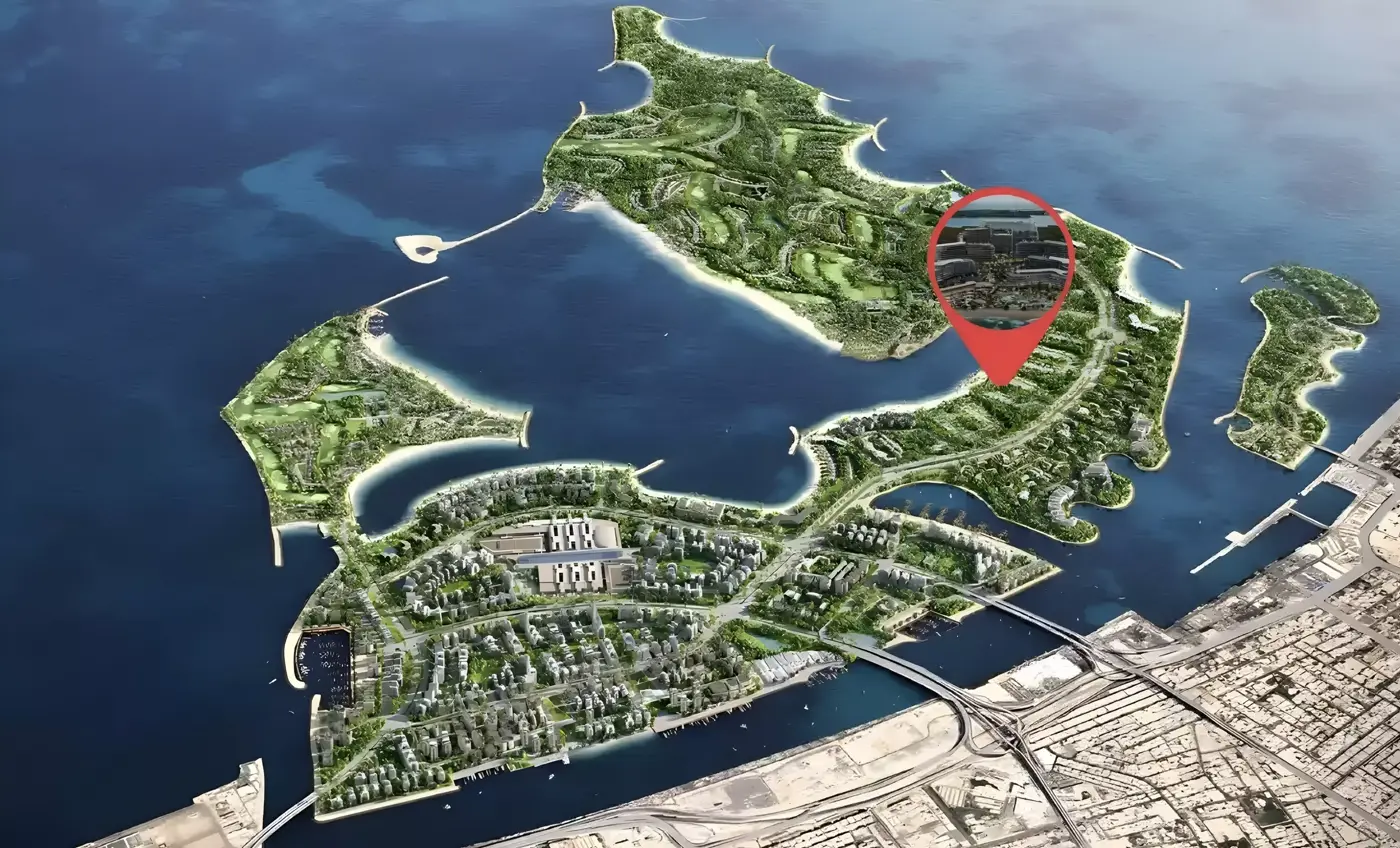 The Meriva Collection — masterplan marketing still from Property Finder