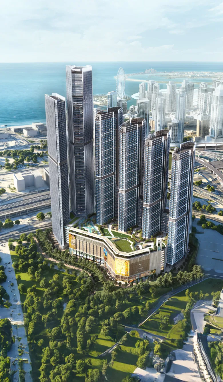 The Mirage — vertical tower marketing still