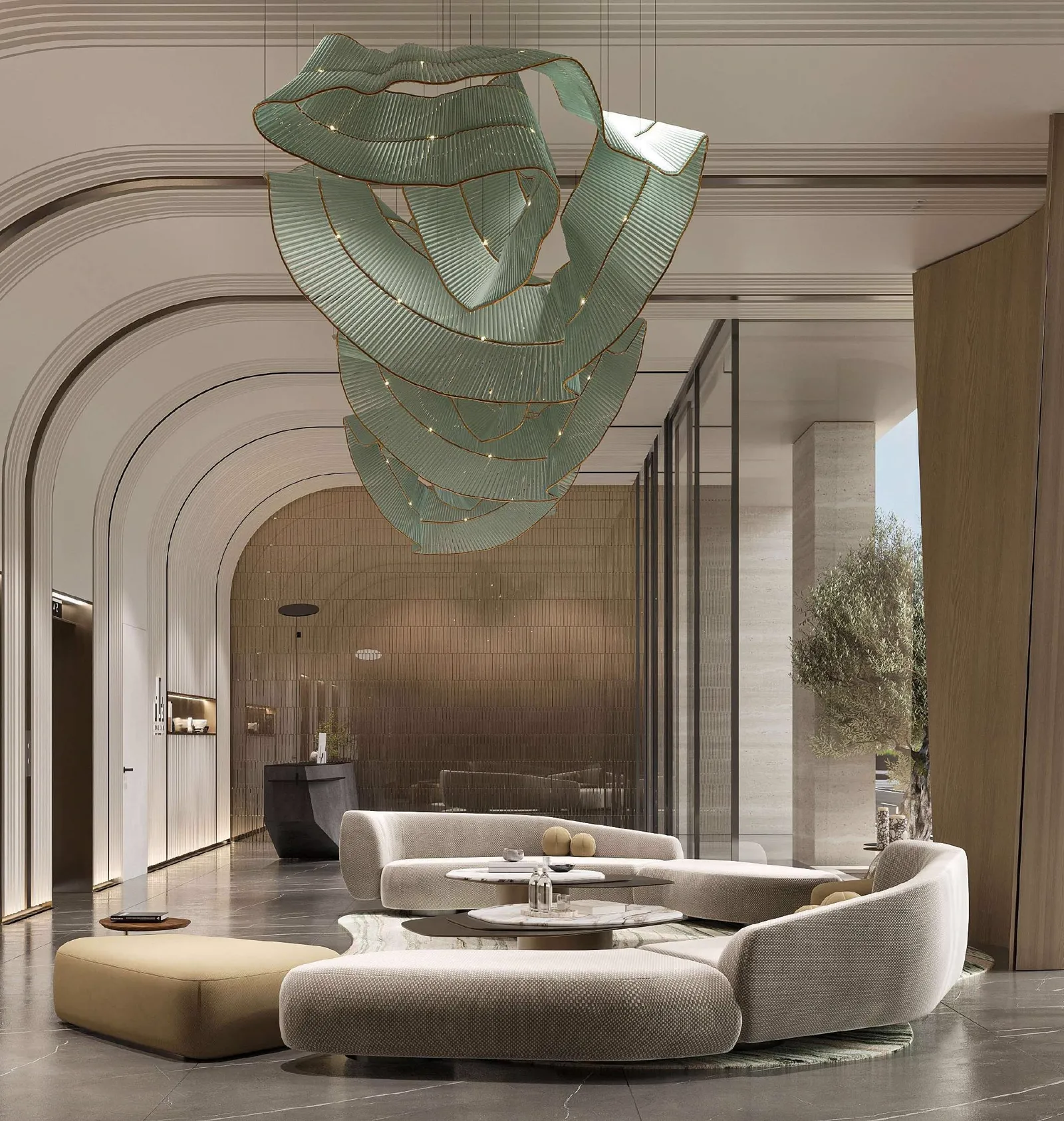 The One by Rabdan — marketing lobby / arrival interior still