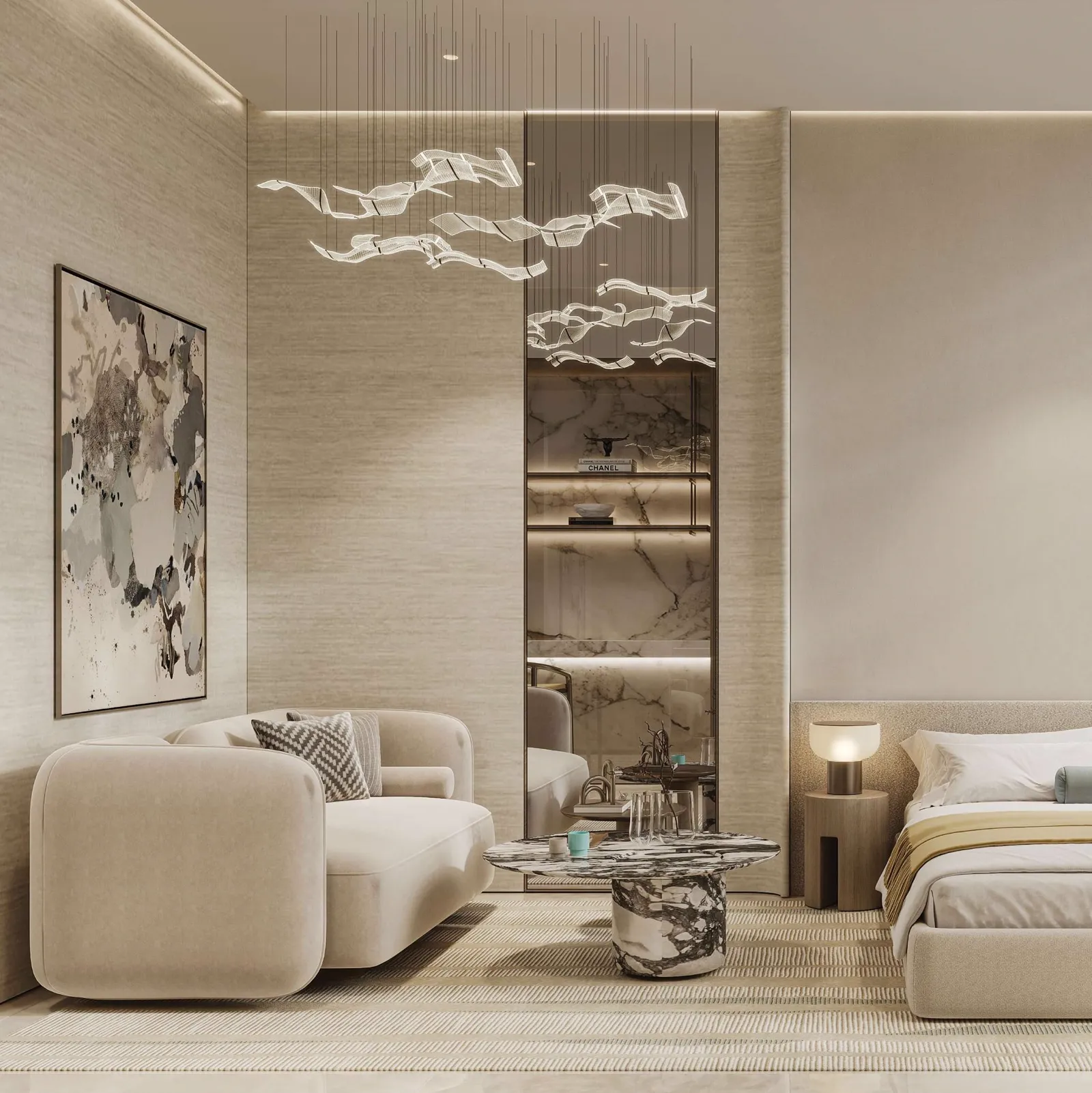 The One by Rabdan — marketing furnished apartment interior still