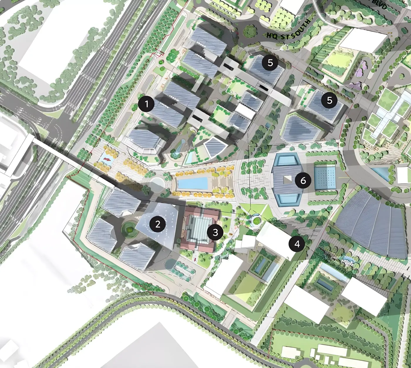 The Residences DIFC masterplan context diagram