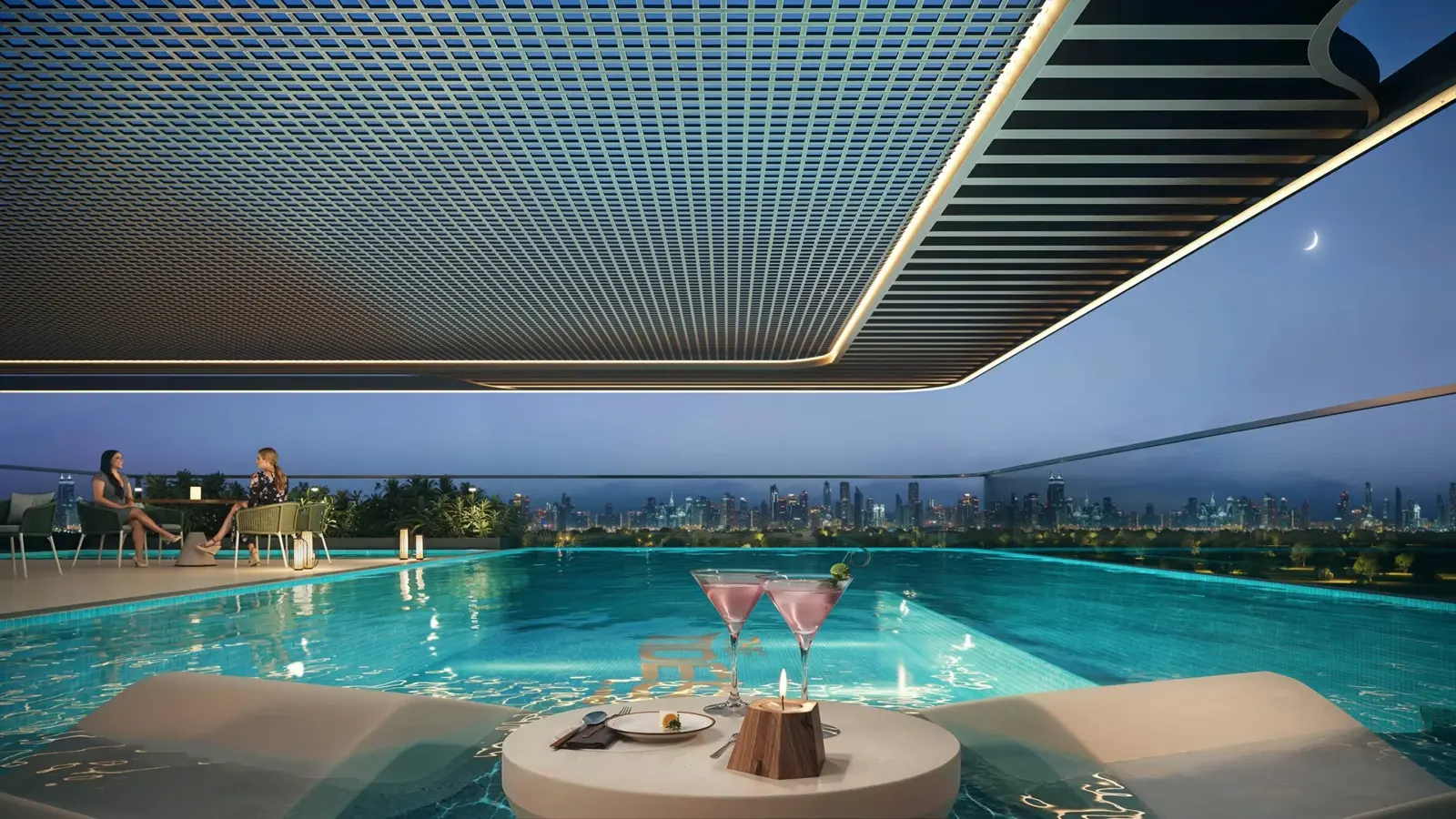 The Tides by AMIS — official rooftop infinity-pool marketing still