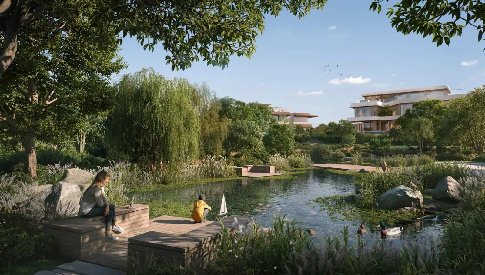 The Wilds by Aldar — marketing still of residential architecture in the master community