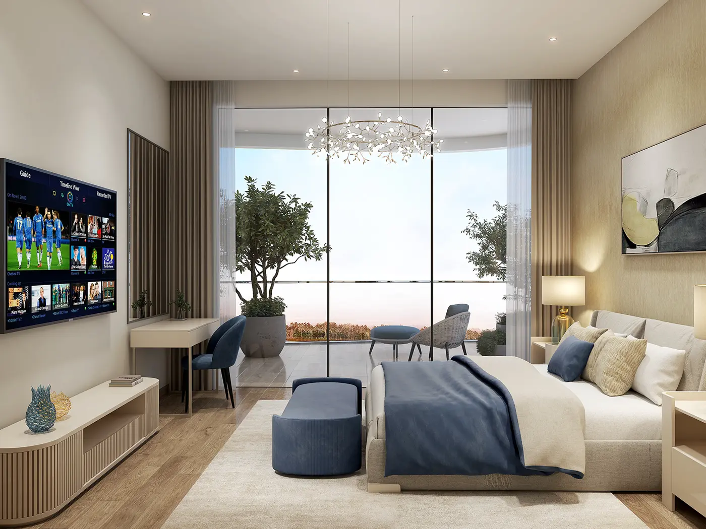 Valencia at DAMAC Lagoons — official marketing amenity / community render