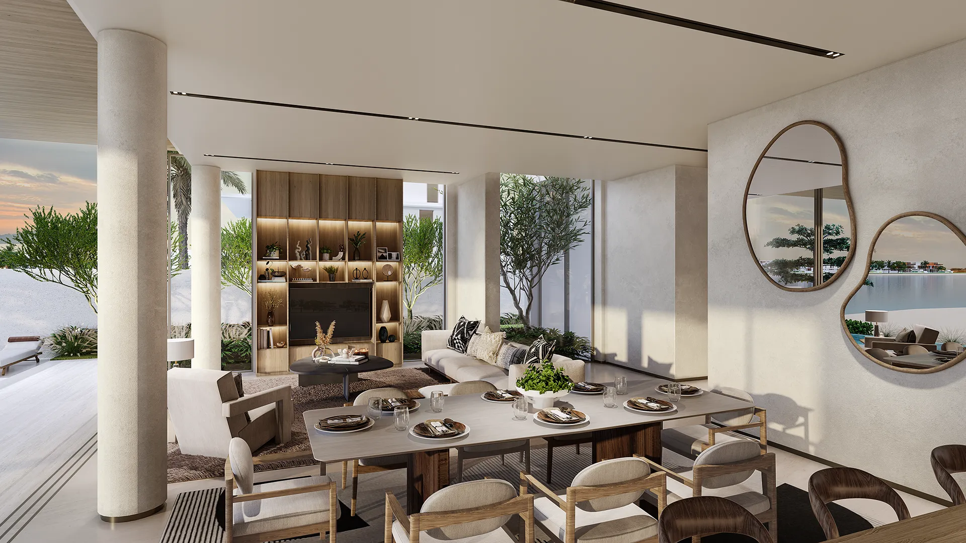Villa Wave Crest — interior living marketing still (official type gallery)