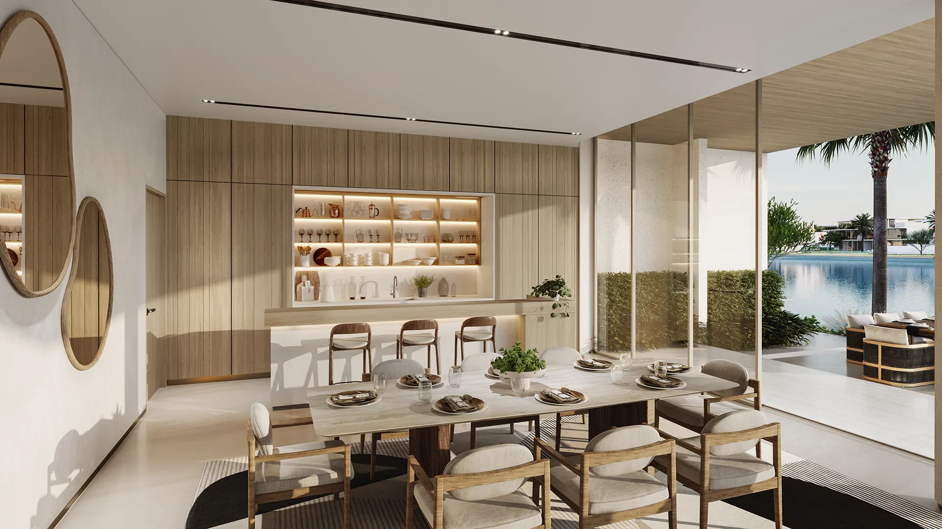 Villa Wave Crest — interior dining marketing still (official type gallery)