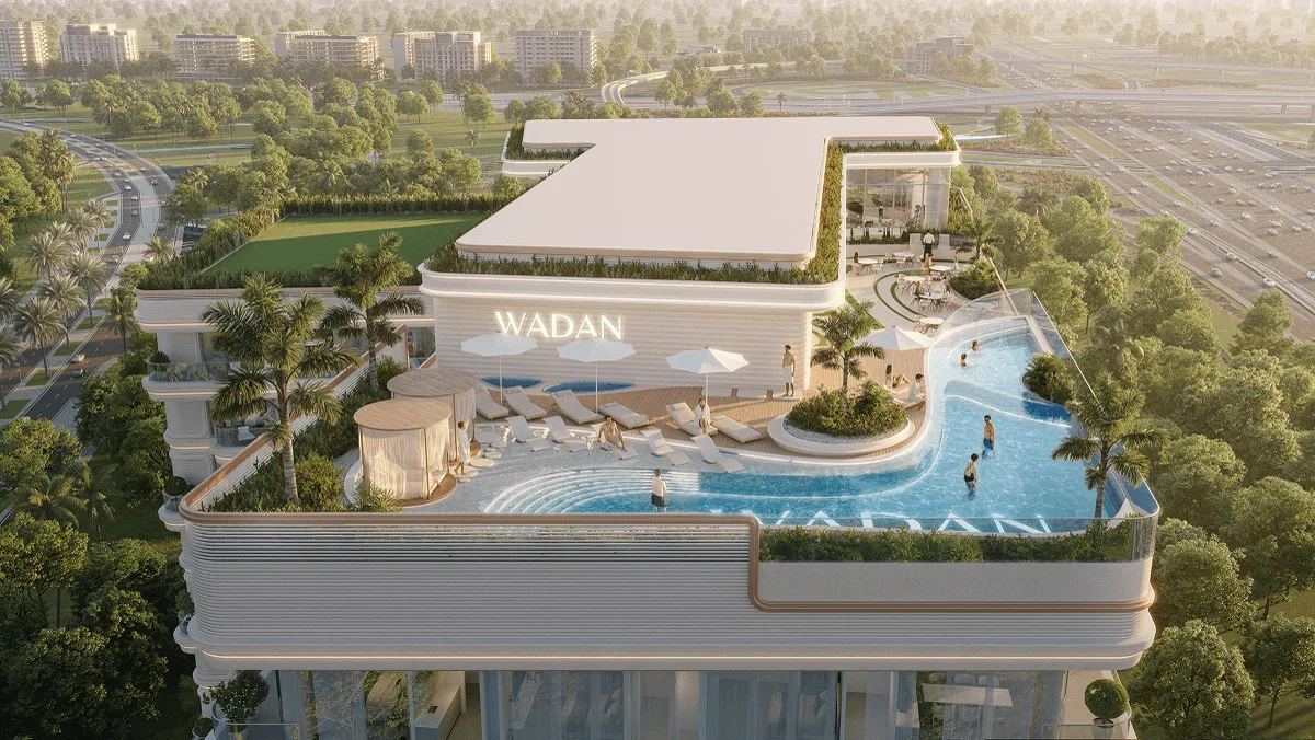 Weston By Wadan — official rooftop pool and cabana deck render