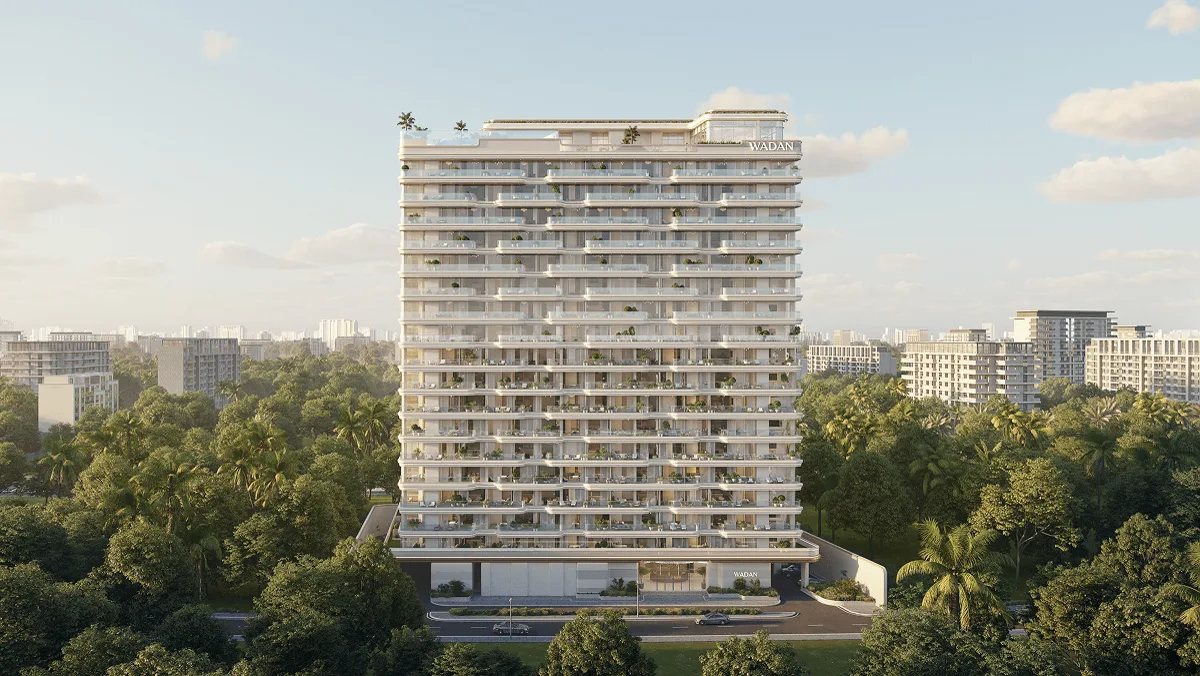 Weston By Wadan — official front elevation with WADAN crown and entrance